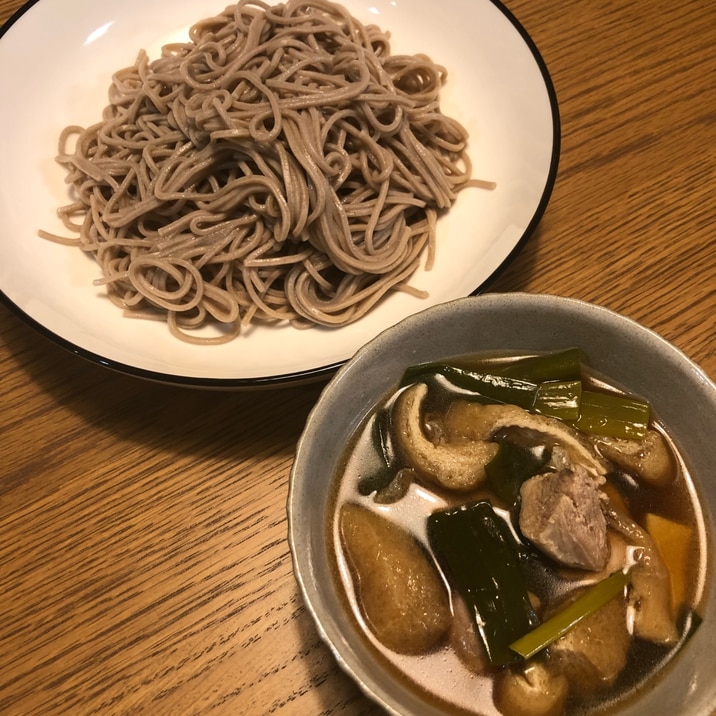 ざるそば*具沢山つけ汁♪